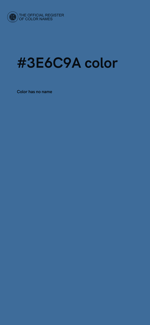 #3E6C9A color image