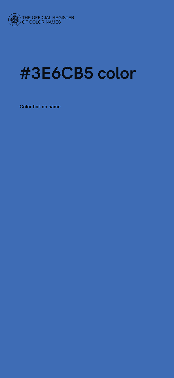 #3E6CB5 color image