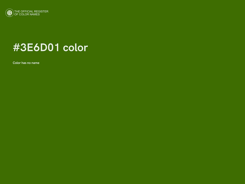 #3E6D01 color image