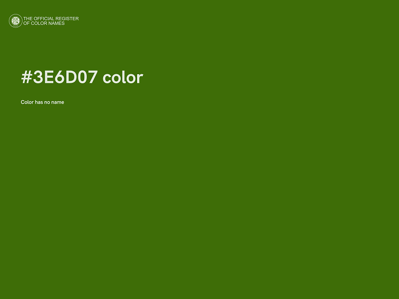 #3E6D07 color image