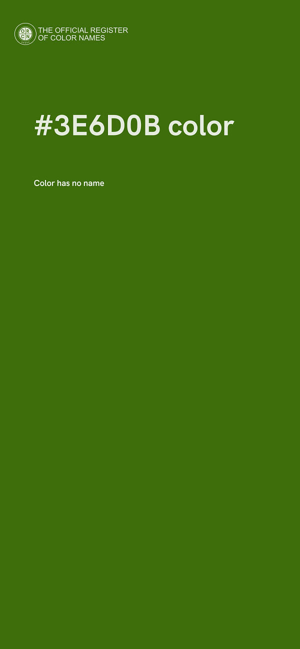 #3E6D0B color image