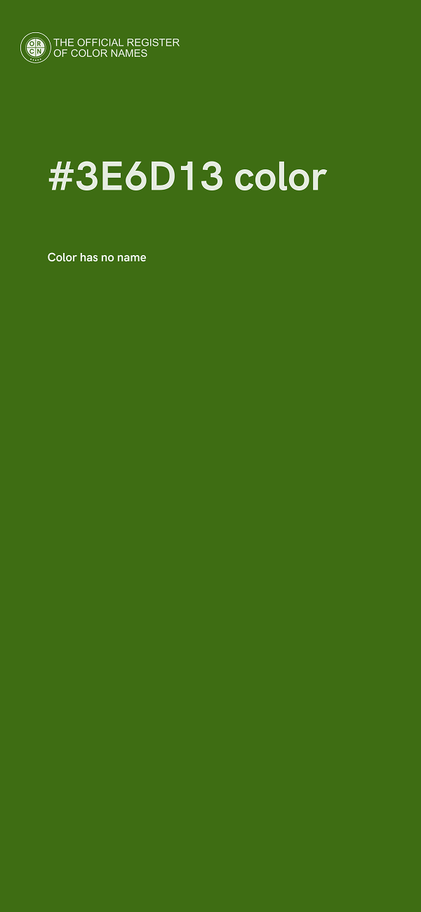 #3E6D13 color image