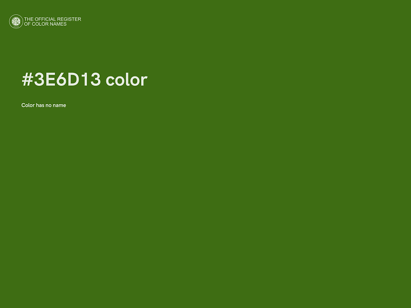 #3E6D13 color image