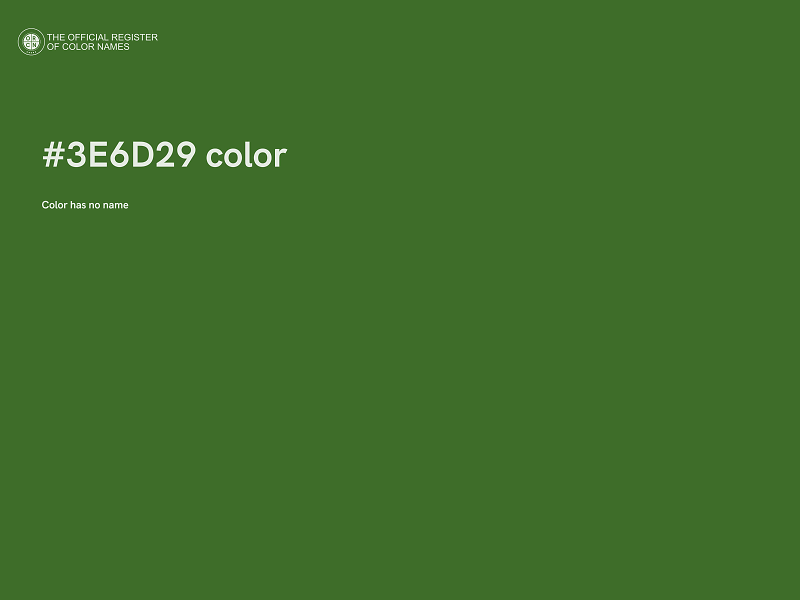 #3E6D29 color image
