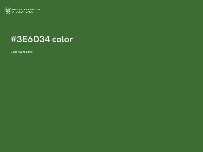 #3E6D34 color image