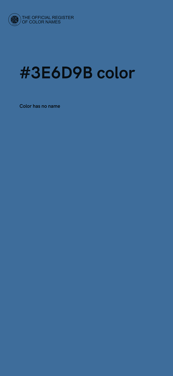 #3E6D9B color image