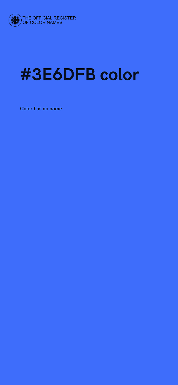 #3E6DFB color image