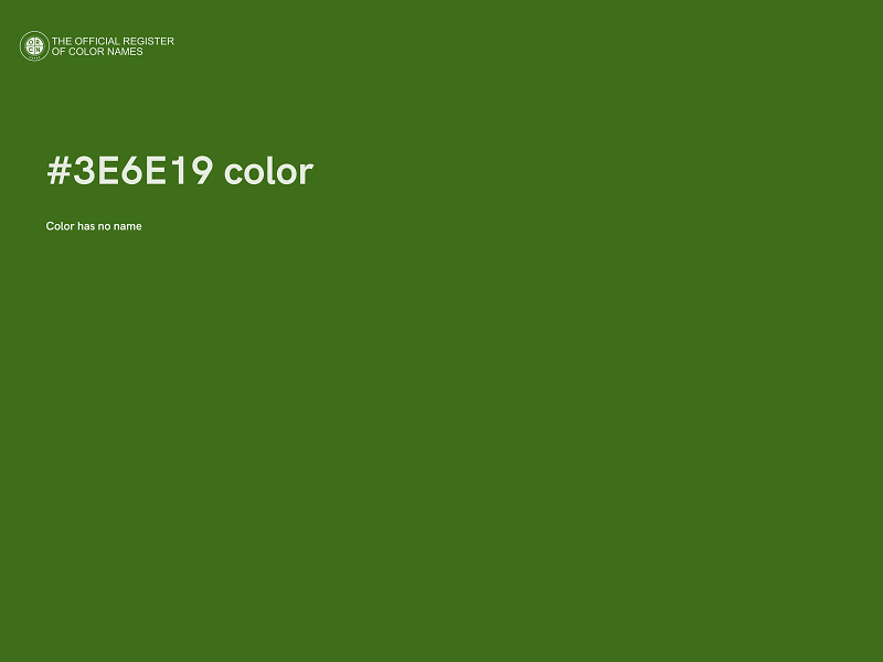#3E6E19 color image