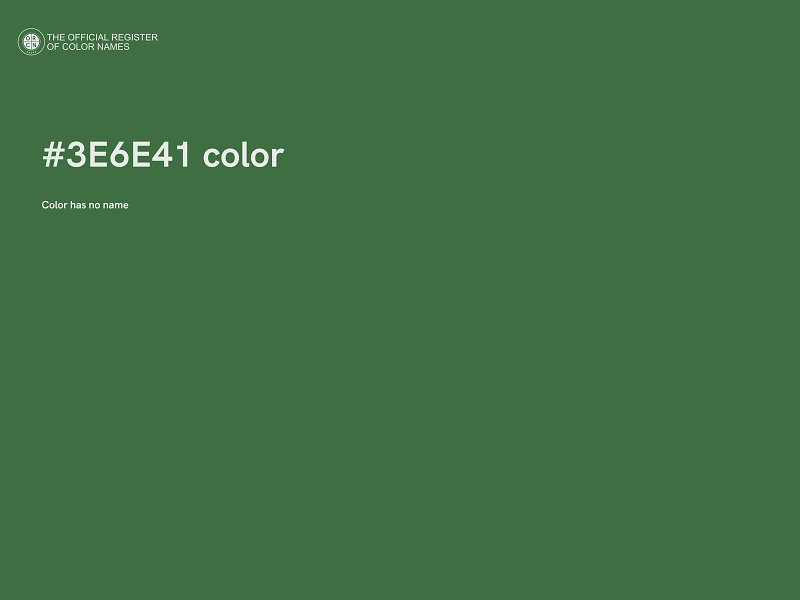 #3E6E41 color image