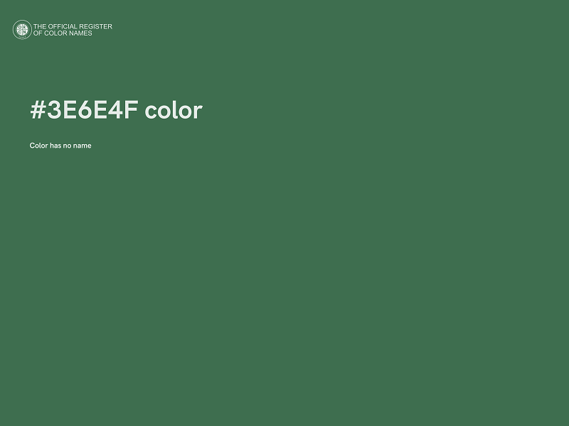 #3E6E4F color image