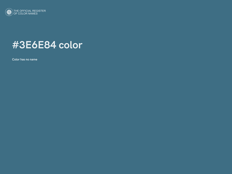 #3E6E84 color image