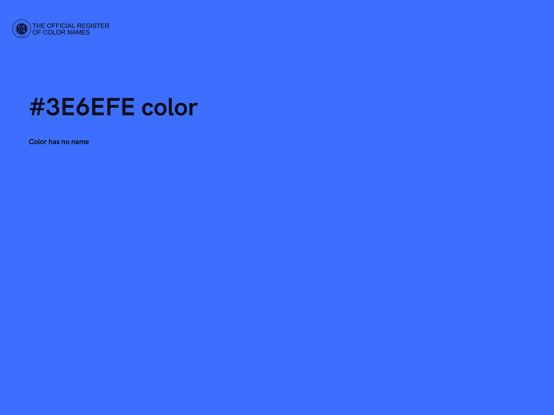 #3E6EFE color image