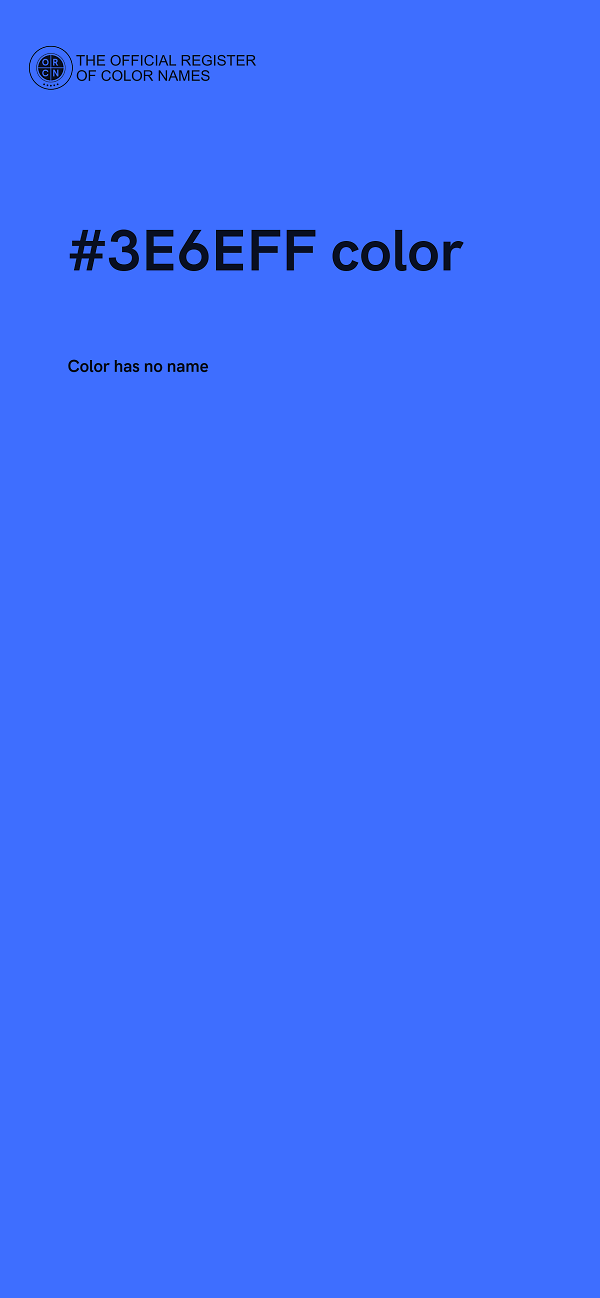 #3E6EFF color image