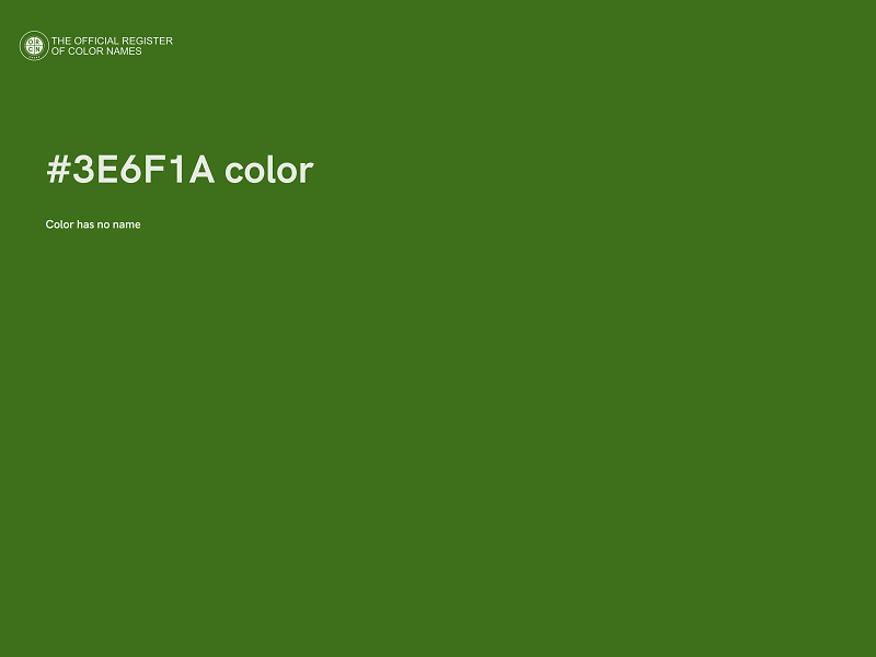 #3E6F1A color image