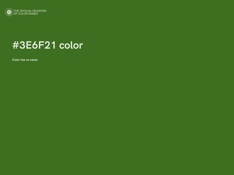 #3E6F21 color image