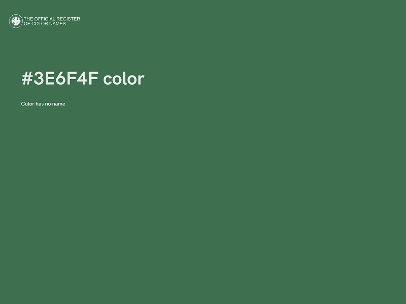 #3E6F4F color image