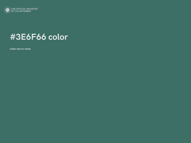 #3E6F66 color image