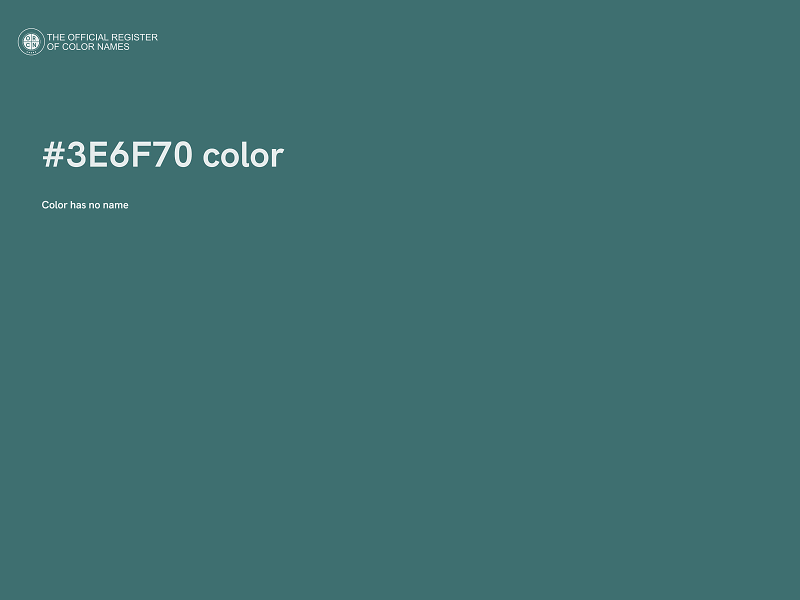 #3E6F70 color image
