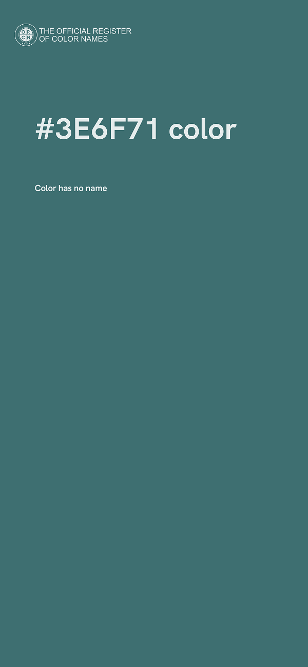 #3E6F71 color image