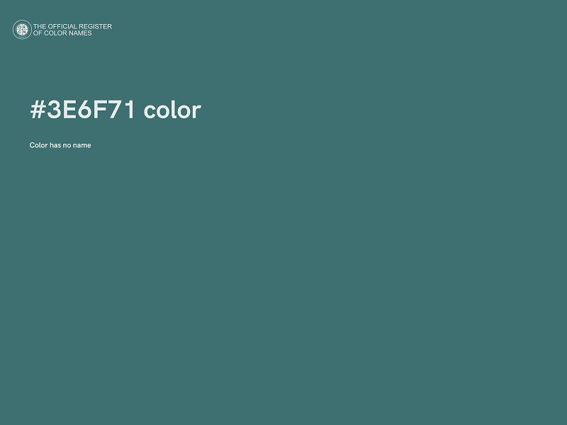 #3E6F71 color image