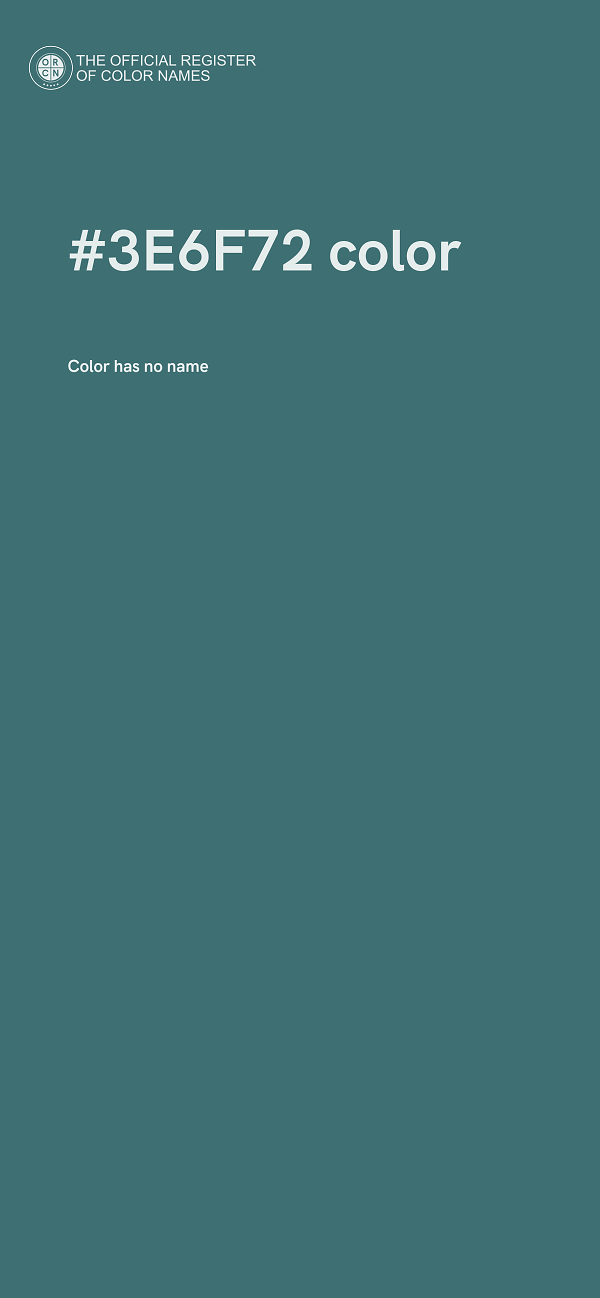 #3E6F72 color image