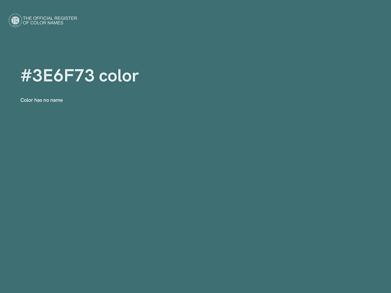 #3E6F73 color image