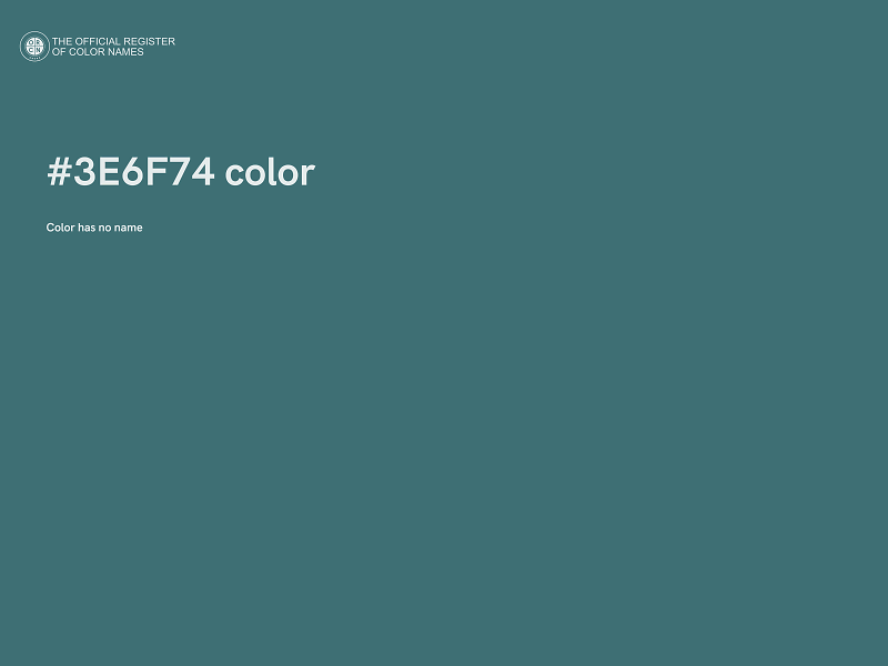 #3E6F74 color image