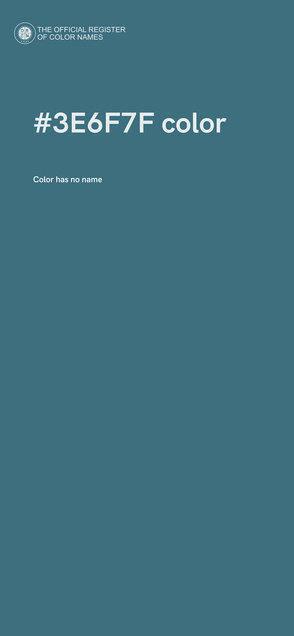 #3E6F7F color image
