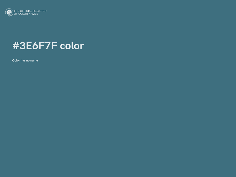 #3E6F7F color image