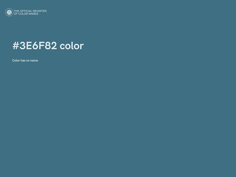 #3E6F82 color image