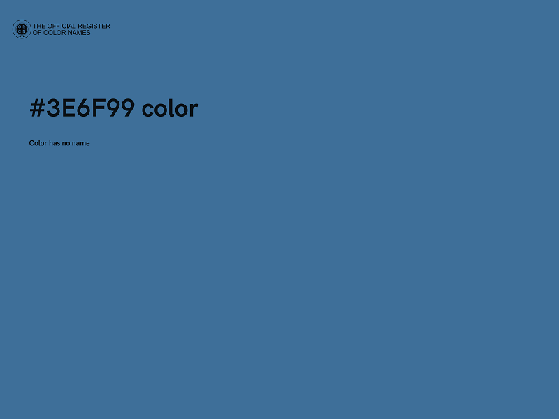 #3E6F99 color image