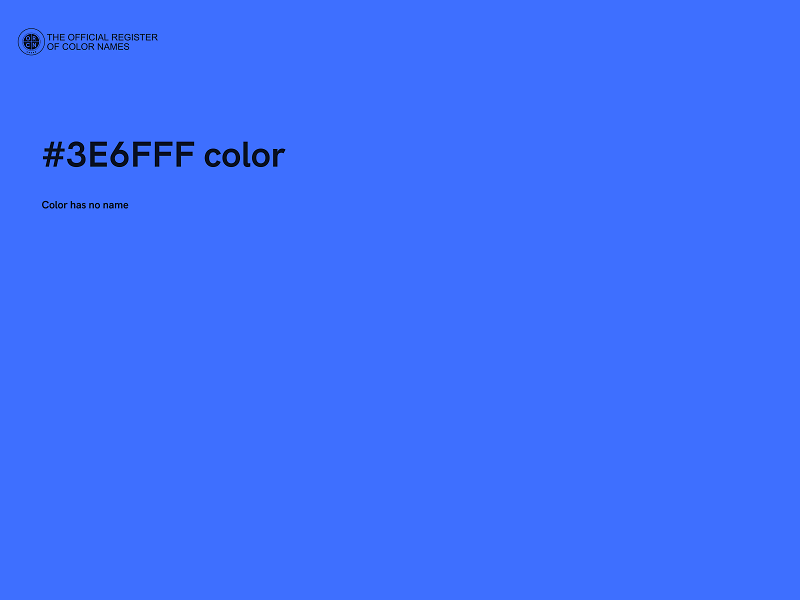 #3E6FFF color image