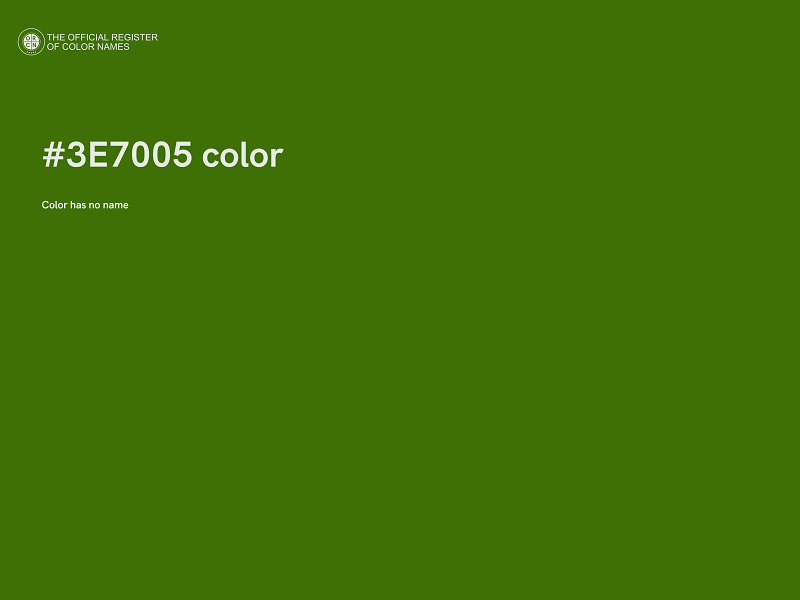 #3E7005 color image
