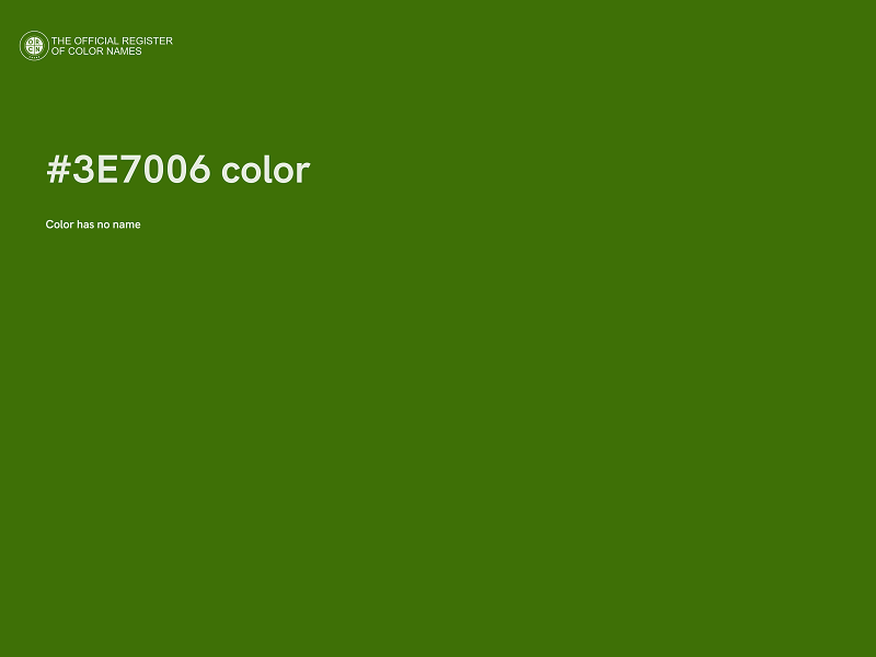 #3E7006 color image