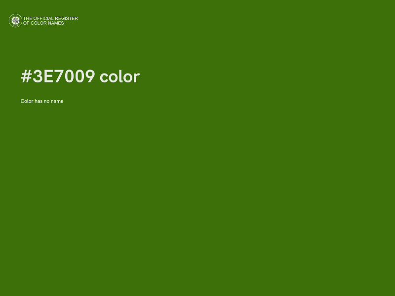 #3E7009 color image