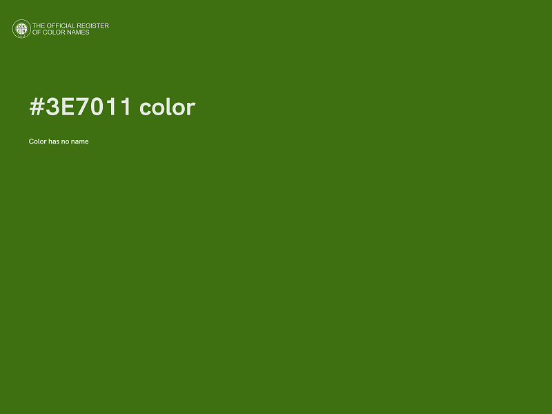 #3E7011 color image