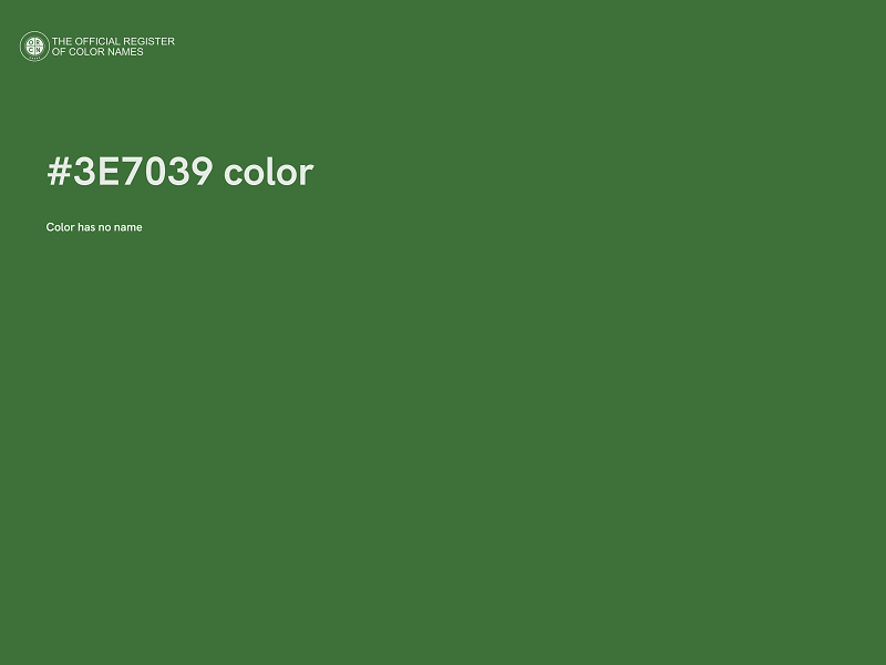 #3E7039 color image