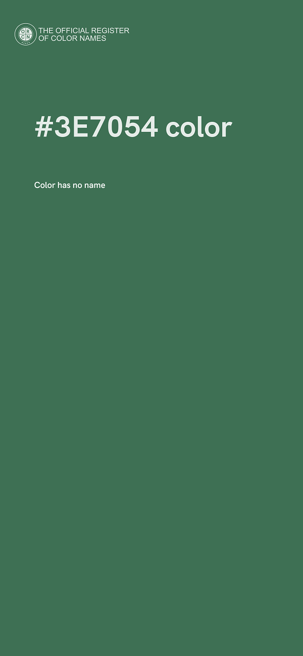 #3E7054 color image