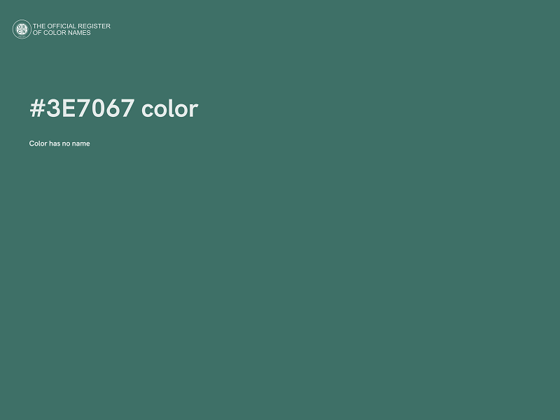 #3E7067 color image