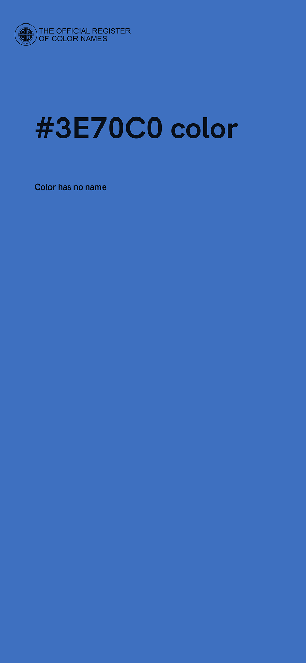 #3E70C0 color image