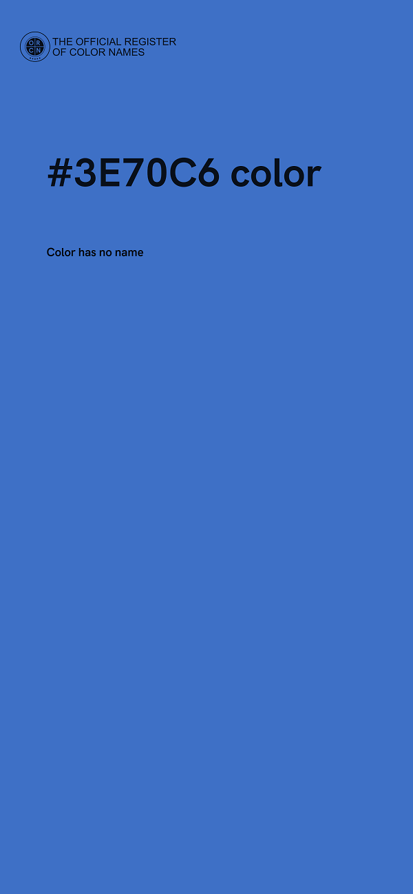 #3E70C6 color image