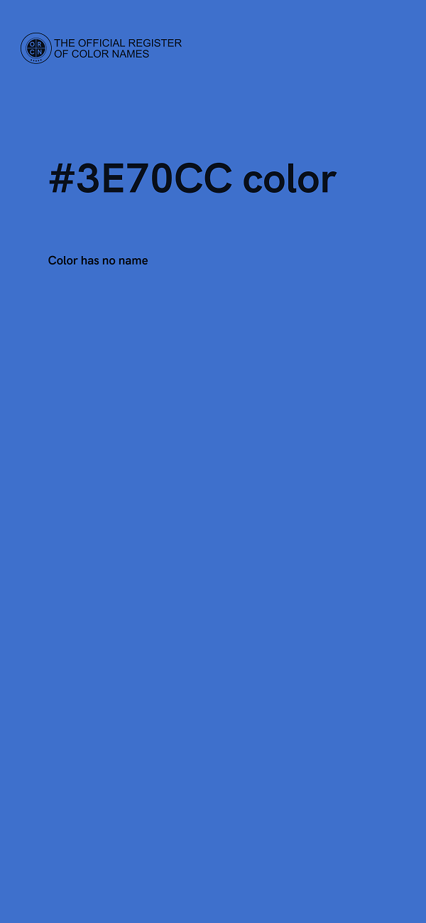 #3E70CC color image