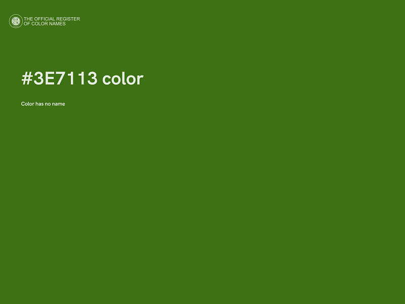 #3E7113 color image