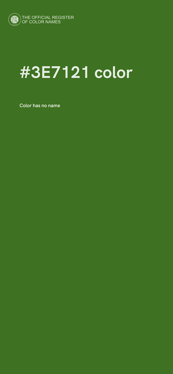 #3E7121 color image