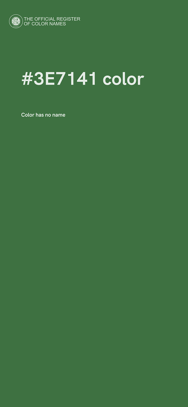 #3E7141 color image