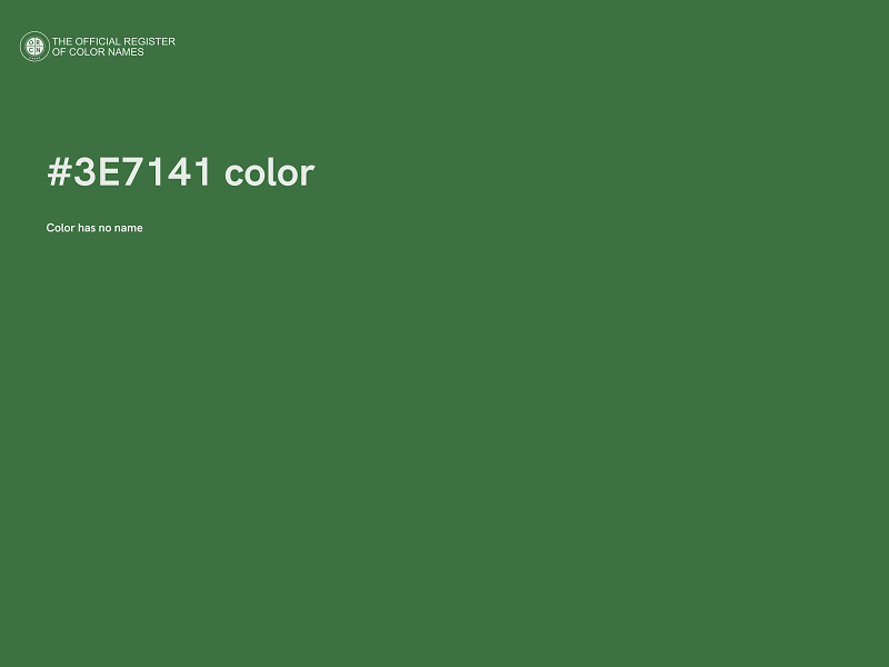 #3E7141 color image