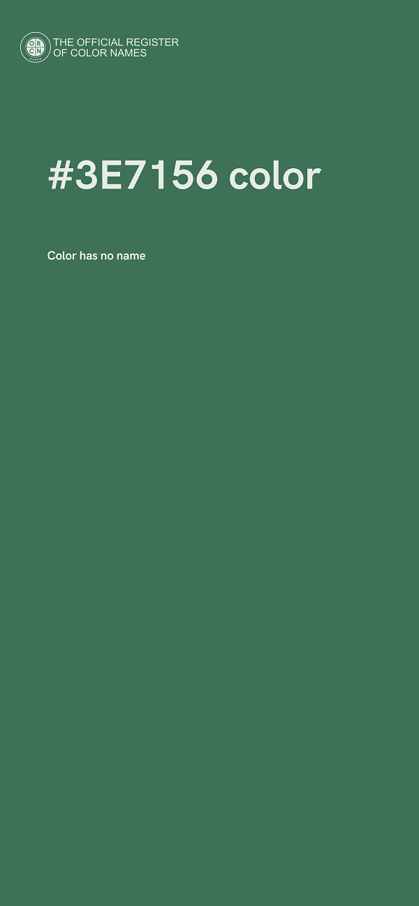#3E7156 color image