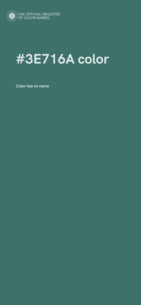 #3E716A color image
