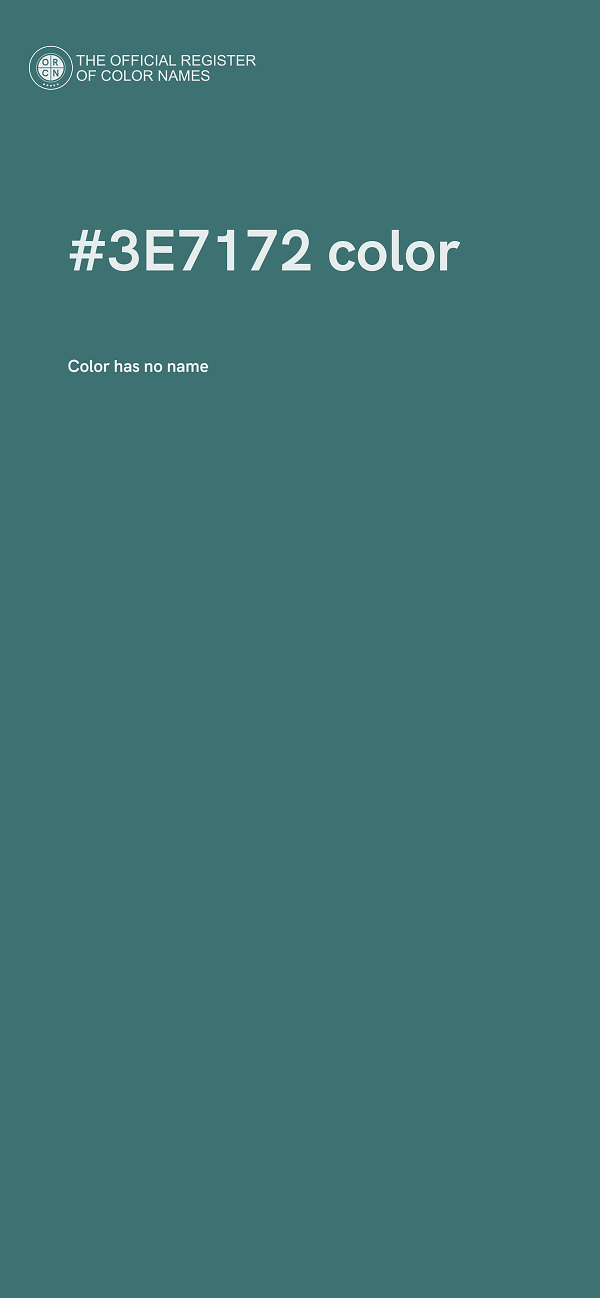 #3E7172 color image