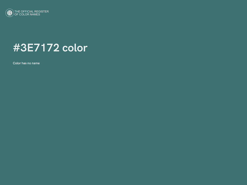 #3E7172 color image